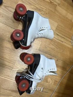 Rare White Riedell Roller Skates Size 6 Roller Derby inline skates