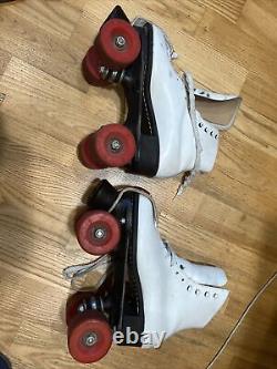 Rare White Riedell Roller Skates Size 6 Roller Derby inline skates