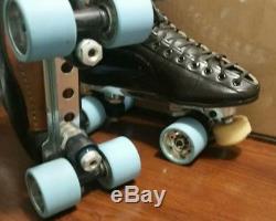 Reidell 295 Roller Skates- Size 8.5 CUSTOM VINTAGE Power-Trac Plates