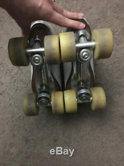 Reidell Roller Skates Size 6 High Top Leather ATLAS 15 Plate Powell 98a 62mm