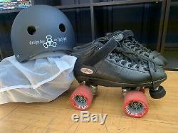 Riedel Roller Skate Lot Triple 8 Helmet And Pads Roller Derby USED
