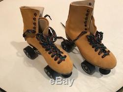 Riedel Roller Skates. Model 135. Size 7 tan medium. Worn 3 times. Frame is PDNY0