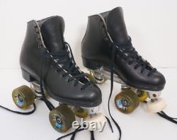 Riedell 110 Roller Skates Size 6 Suregrip Competitor Plate Rollo Hyper Wheels