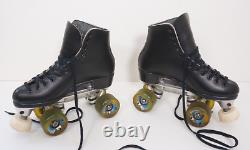 Riedell 110 Roller Skates Size 6 Suregrip Competitor Plate Rollo Hyper Wheels