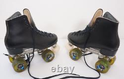 Riedell 110 Roller Skates Size 6 Suregrip Competitor Plate Rollo Hyper Wheels