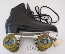 Riedell 110 Roller Skates Size 6 Suregrip Competitor Plate Rollo Hyper Wheels