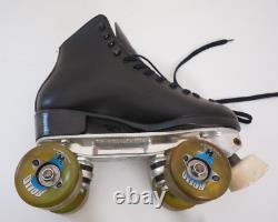 Riedell 110 Roller Skates Size 6 Suregrip Competitor Plate Rollo Hyper Wheels