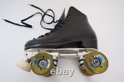 Riedell 110 Roller Skates Size 6 Suregrip Competitor Plate Rollo Hyper Wheels