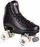 Riedell 111 Fame Men Size 4-13 Indoor Rink Roller Skates Black Boot White Wheels