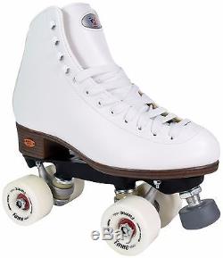 Riedell 111 Fame Roller Skates Traditional High Top Artistic Skate White Wheels