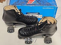 Riedell 111BR BLK Black Roller Skates Size 6 ANGEL With Box