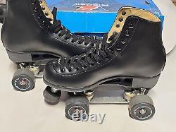 Riedell 111BR BLK Black Roller Skates Size 6 ANGEL With Box