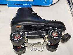 Riedell 111BR BLK Black Roller Skates Size 6 ANGEL With Box