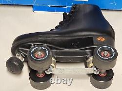 Riedell 111BR BLK Black Roller Skates Size 6 ANGEL With Box