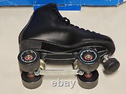 Riedell 111BR BLK Black Roller Skates Size 6 ANGEL With Box