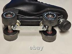 Riedell 111BR BLK Black Roller Skates Size 6 ANGEL With Box