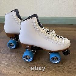 Riedell 120 Celebrity Sonic Outdoor White Roller Skates Women's Size 9 Medium