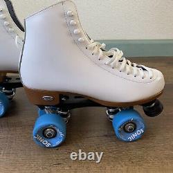 Riedell 120 Celebrity Sonic Outdoor White Roller Skates Women's Size 9 Medium