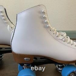 Riedell 120 Celebrity Sonic Outdoor White Roller Skates Women's Size 9 Medium