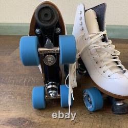 Riedell 120 Celebrity Sonic Outdoor White Roller Skates Women's Size 9 Medium