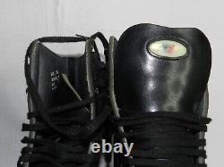 Riedell 120 D Men's Black Leather Roller Skates Size 10