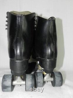 Riedell 120 D Men's Black Leather Roller Skates Size 10