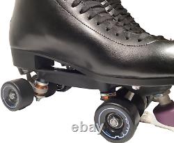 Riedell 120 Leather Roller Skates Sz 12D withAthletico Black Carry Case + sk8 tool