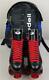 Riedell 120 Roller Skates Size 11 Super X7R plate With Gearpack Travel Bag
