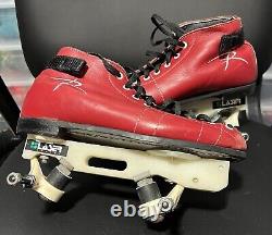 Riedell 122 Colorlab Super rare Roller skates Men's Sz 6 With laser Plates