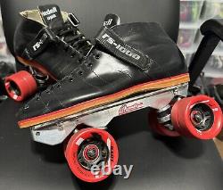 Riedell 125/RS 1000 Redline Speed Roller Skate Boots Men's Size 9