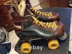 Riedell 166 Classic Roller Skates Chicago Custom II Plates Very Rare Size 7