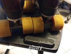 Riedell 166 Classic Roller Skates Chicago Custom II Plates Very Rare Size 7