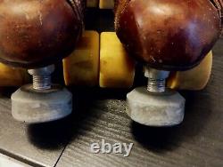 Riedell 166 Classic Roller Skates Chicago Custom II Plates Very Rare Size 7