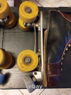 Riedell 166 Classic Roller Skates Chicago Custom II Plates Very Rare Size 7