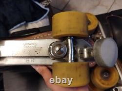 Riedell 166 Classic Roller Skates Chicago Custom II Plates Very Rare Size 7