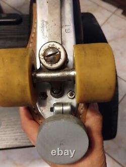 Riedell 166 Classic Roller Skates Chicago Custom II Plates Very Rare Size 7