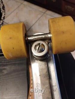 Riedell 166 Classic Roller Skates Chicago Custom II Plates Very Rare Size 7