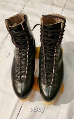 Riedell 192 Red Wing Mn. Roller Skates Satin Roll 56 Chicago Trophy Size 8 Mens