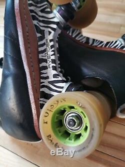 Riedell 195 Quad Low Rise Boot M 10.5 Roller Skates with SG Avenger Plates