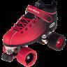 Riedell 2 Tone Dart Black & Red Ombre Quad Roller Speed Skates