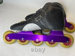 Riedell 201 TS Charger Speed Skates (Size 11 US) Black Gray Purple