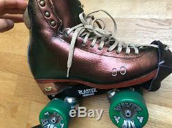 Riedell 2010 LS Roller Skates & Roll Line plate one-off Metallic £950 UK 6 US 8