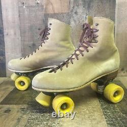 Riedell 2162 Vtg Roller Skates Suede Variflex Men's 14