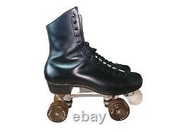 Riedell 220 Red Wings VTG Roller Skate Premier FO-MAC WHEELS SZ 9 CHICAGO CUST