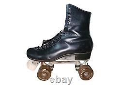 Riedell 220 Red Wings VTG Roller Skate Premier FO-MAC WHEELS SZ 9 CHICAGO CUST