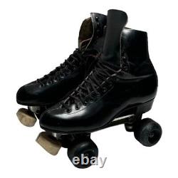 Riedell 220 Red Wings VTG Roller Skate SZ 9.5 CHICAGO CUSTOM Size 7 Plates