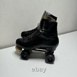 Riedell 220 Red Wings VTG Roller Skate SZ 9.5 CHICAGO CUSTOM Size 7 Plates