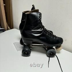 Riedell 220 Red Wings VTG Roller Skate SZ 9.5 CHICAGO CUSTOM Size 7 Plates