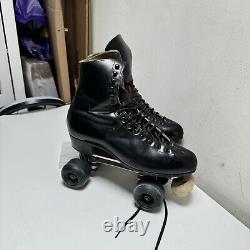 Riedell 220 Red Wings VTG Roller Skate SZ 9.5 CHICAGO CUSTOM Size 7 Plates