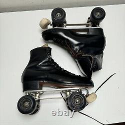 Riedell 220 Red Wings VTG Roller Skate SZ 9.5 CHICAGO CUSTOM Size 7 Plates